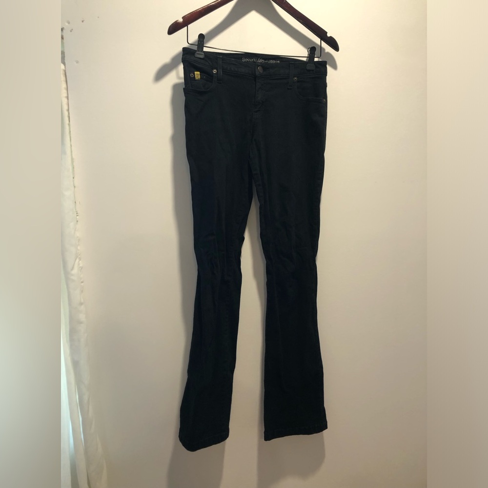 Dark Blue Slim Bootcut Second Yoga Jeans